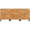 Kabalas 3 vnt. 60 x 33 x 75 cm Kietas mango medis Ruda