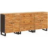 Kabalas 3 vnt. 60 x 33 x 75 cm Kietas mango medis Ruda