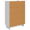 Kabalas Aukšto Blizgesio Baltas 66 x 34,5 x 95 cm