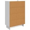 Kabalas Aukšto Blizgesio Baltas 66 x 34,5 x 95 cm