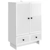 Kabalas Aukšto Blizgesio Baltas 66 x 34,5 x 95 cm