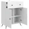 Kabalas Balta 66 x 34,5 x 90 cm Apdirbta mediena