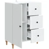 Kabalas Balta 66 x 34,5 x 90 cm Apdirbta mediena