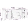 Kabalas 3 vnt. 60 x 33 x 75 cm Kietas mango medis