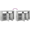 Kabalas Betono pilka 116 x 30 x 75 cm Apdirbta mediena