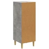 Kabalas Betono pilka 33 x 34,5 x 90 cm Apdirbta mediena