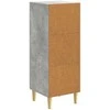 Kabalas Betono pilka 33 x 34,5 x 90 cm Apdirbta mediena