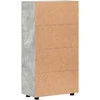 Kabalas FLORIN 55,5 x 29 x 100 cm Betono pilka Apdirbta mediena