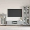 Kabalas FLORIN Betono pilka 55,5 x 29 x 100 cm Apdirbta mediena