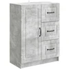 Kabalas Betono pilka 66 x 34,5 x 87 cm Apdirbta mediena
