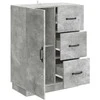 Kabalas Betono pilka 66 x 34,5 x 87 cm Apdirbta mediena
