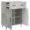 Kabalas Betono pilka 66 x 34,5 x 89,5 cm Apdirbta mediena