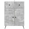 Kabalas Betono pilka 66 x 34,5 x 90 cm Apdirbta mediena