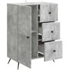 Kabalas Betono pilka 66 x 34,5 x 90 cm Apdirbta mediena