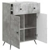 Kabalas Betono pilka 66 x 34,5 x 90 cm Apdirbta mediena