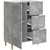 Kabalas Betono pilka 66 x 34,5 x 90 cm Apdirbta mediena