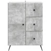 Kabalas Betono pilka 66 x 34,5 x 90 cm Apdirbta mediena