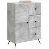 Kabalas Betono pilka 66 x 34,5 x 90 cm Apdirbta mediena