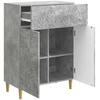 Kabalas Betono pilka 66 x 34,5 x 90 cm Apdirbta mediena