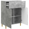 Kabalas Betono pilka 66 x 34,5 x 90 cm Apdirbta mediena