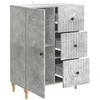 Kabalas Betono pilka 66 x 34,5 x 90 cm Apdirbta mediena