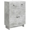 Kabalas Betono pilka 66 x 34,5 x 90 cm Apdirbta mediena