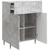 Kabalas Betono pilka 66 x 34,5 x 92 cm Apdirbta mediena