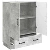 Kabalas Betono pilka 66 x 34,5 x 92 cm Apdirbta mediena