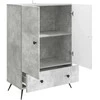 Kabalas Betono pilka 66 x 34,5 x 95 cm Apdirbta mediena