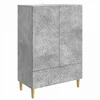 Kabalas Betono pilka 66 x 34,5 x 95 cm Apdirbta mediena