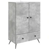 Kabalas Betono pilka 66 x 34,5 x 95 cm Apdirbta mediena