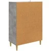 Kabalas Betono pilka 66 x 34,5 x 95 cm Apdirbta mediena