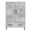 Kabalas Betono pilka 66 x 34,5 x 95 cm Apdirbta mediena