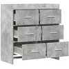 Kabalas Betono pilka 75 x 33 x 80 cm Apdirbta mediena