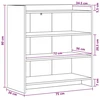 Kabalas Betono pilka 75 x 36 x 80 cm Apdirbta mediena
