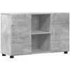 Kabalas su lentyna FLORIN Betono pilka 88,5 x 30,5 x 55,5 cm