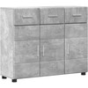 Kabalas su lentyna FLORIN Betono pilka 88,5 x 30,5 x 73 cm