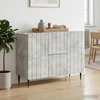 Kabalas Betono pilka 89 x 34,5 x 62 cm Apdirbta mediena