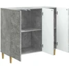 Kabalas Betono pilka 89 x 34,5 x 80 cm Apdirbta mediena
