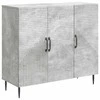 Kabalas Betono pilka 89 x 34,5 x 80 cm Apdirbta mediena