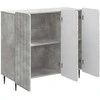 Kabalas Betono pilka 89 x 34,5 x 82 cm Apdirbta mediena