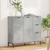 Kabalas Betono pilka 89,5 x 33 x 82 cm Apdirbta mediena
