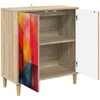 Kabalas HEESCH Sonoma ąžuolo 69 x 33 x 75 cm Apdirbta mediena