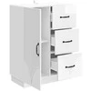 Kabalas Itin blizgi balta 66 x 34,5 x 87 cm Apdirbta mediena
