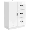 Kabalas Itin blizgi balta 66 x 34,5 x 87 cm Apdirbta mediena