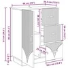 Kabalas Itin blizgi balta 66 x 34,5 x 87 cm Apdirbta mediena