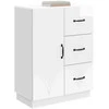 Kabalas Itin blizgi balta 66 x 34,5 x 87 cm Apdirbta mediena