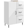 Kabalas Itin blizgi balta 66 x 34,5 x 89,5 cm Apdirbta mediena
