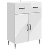 Kabalas Itin blizgi balta 66 x 34,5 x 89,5 cm Apdirbta mediena