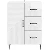 Kabalas Itin blizgi balta 66 x 34,5 x 89,5 cm Apdirbta mediena